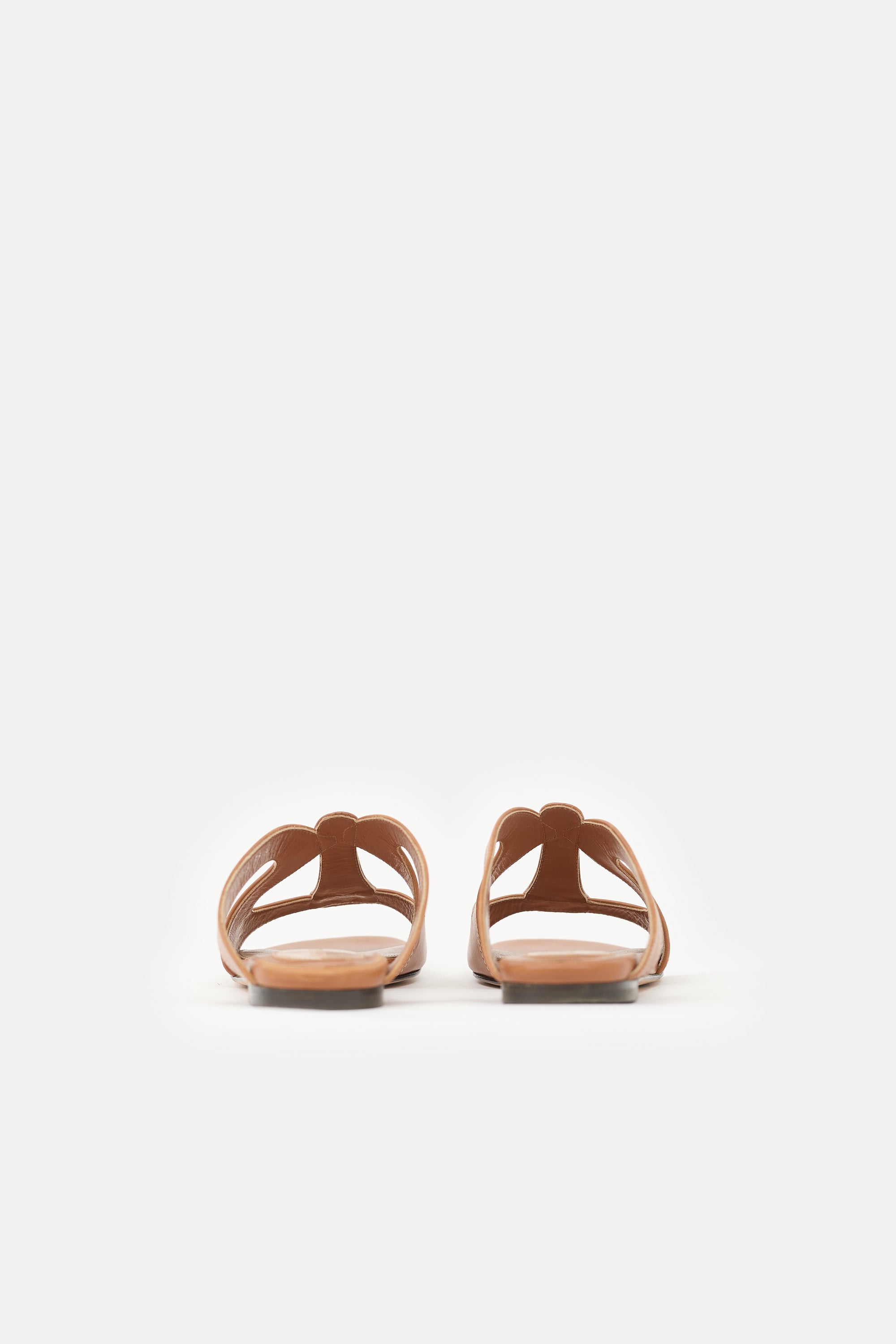 McQueen Leather Cutout Sandal