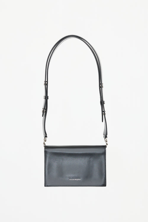 McQueen Leather Small Biker Shoulder Bag
