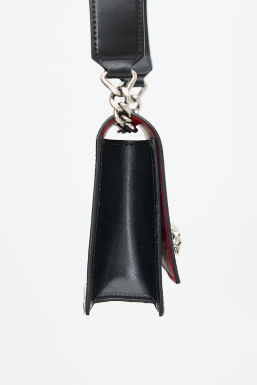 McQueen Leather Small Biker Shoulder Bag