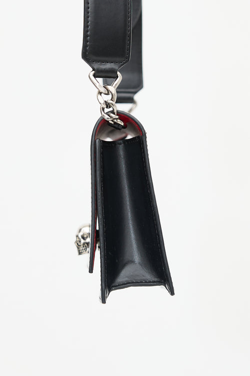 McQueen Leather Small Biker Shoulder Bag
