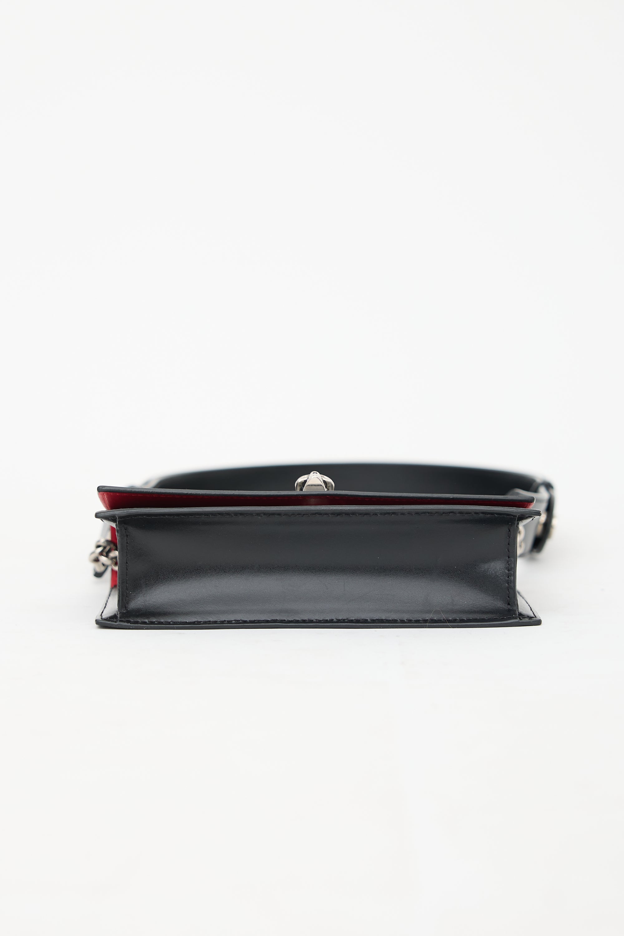 McQueen Leather Small Biker Shoulder Bag