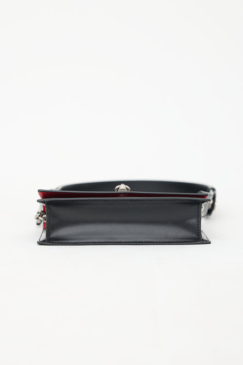 McQueen Leather Small Biker Shoulder Bag