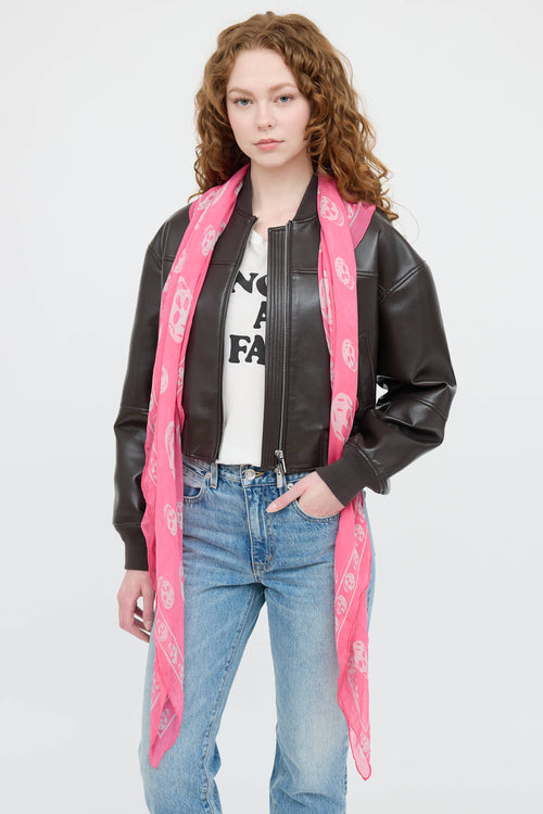 McQueen Silk Skull Scarf