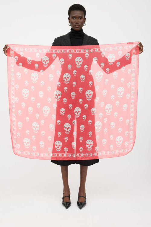McQueen Silk Skull Scarf