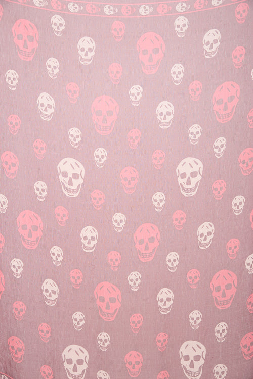 McQueen Skull Print Scarf
