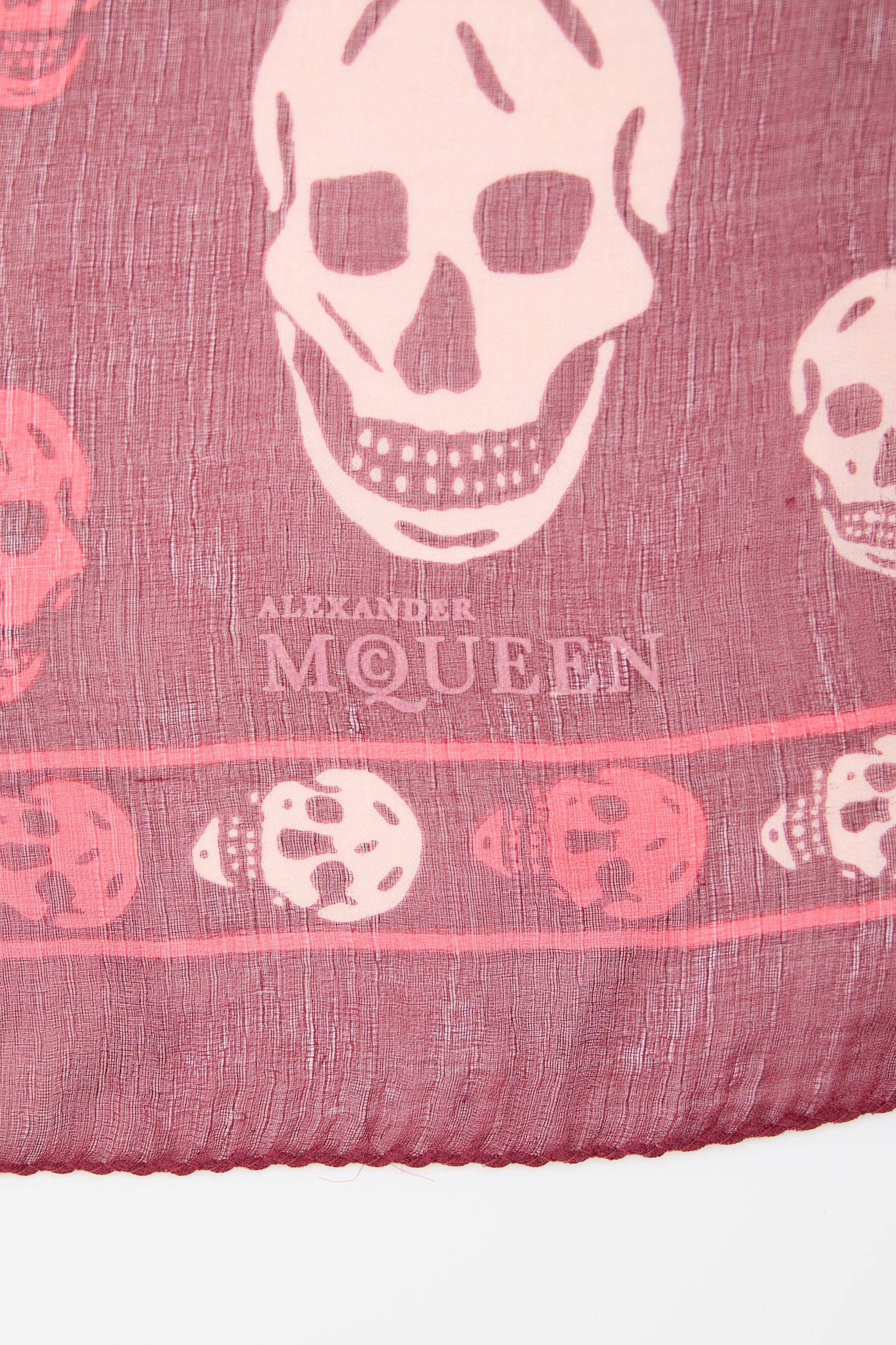 McQueen Skull Print Scarf