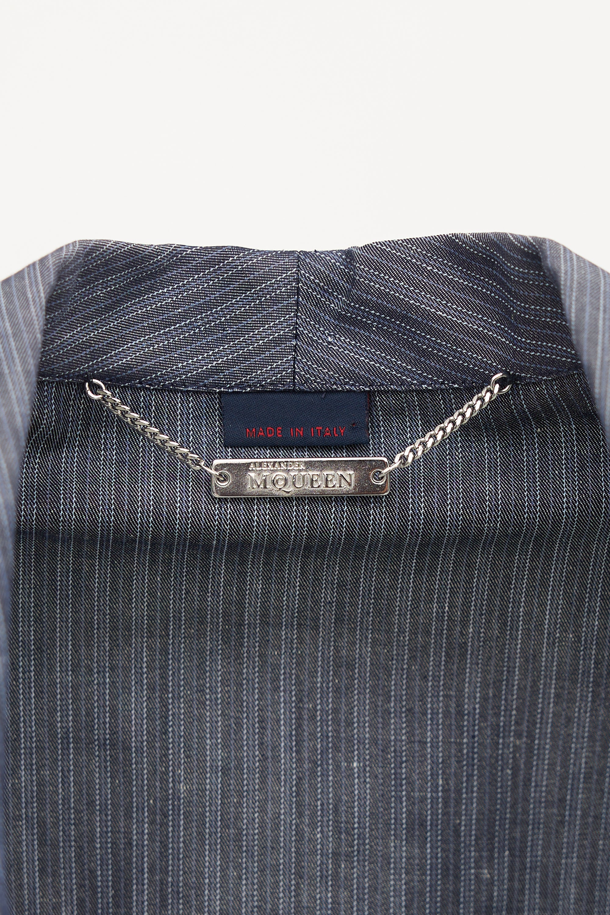 Alexander McQueen Single Breasted Pinstripe Blazer