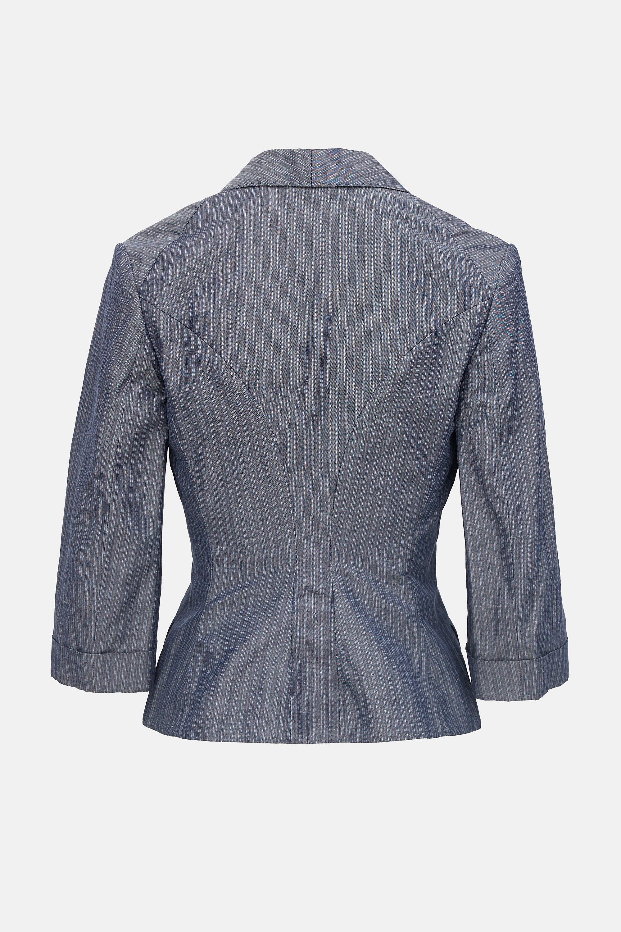 Alexander McQueen Single Breasted Pinstripe Blazer