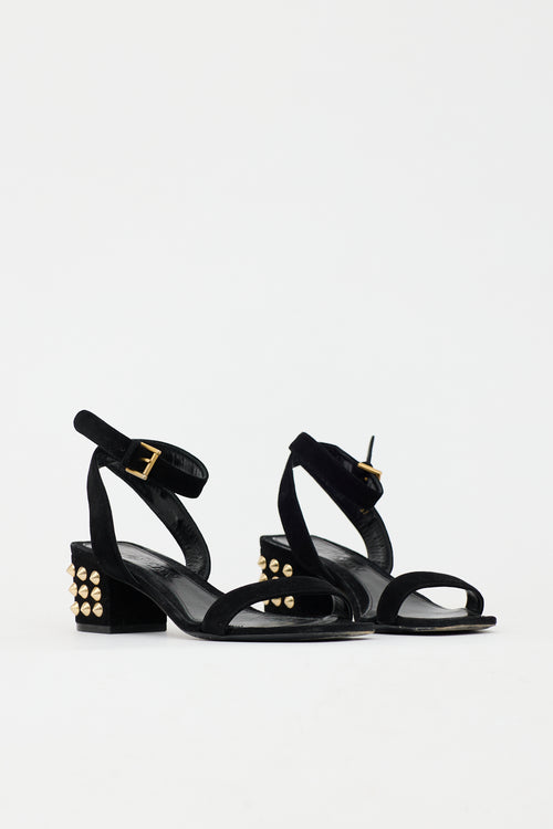 McQueen Suede Studded Sandal