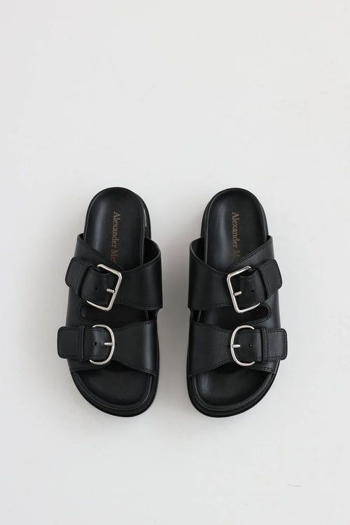 McQueen Leather Platform Sandal