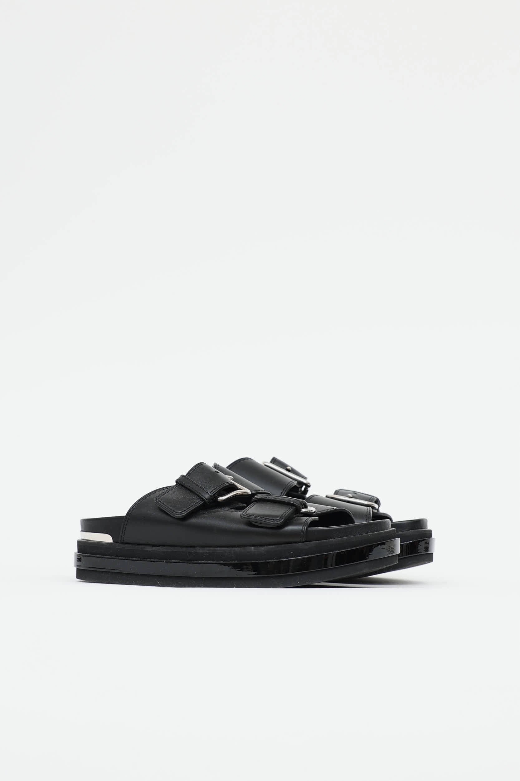 McQueen Leather Platform Sandal