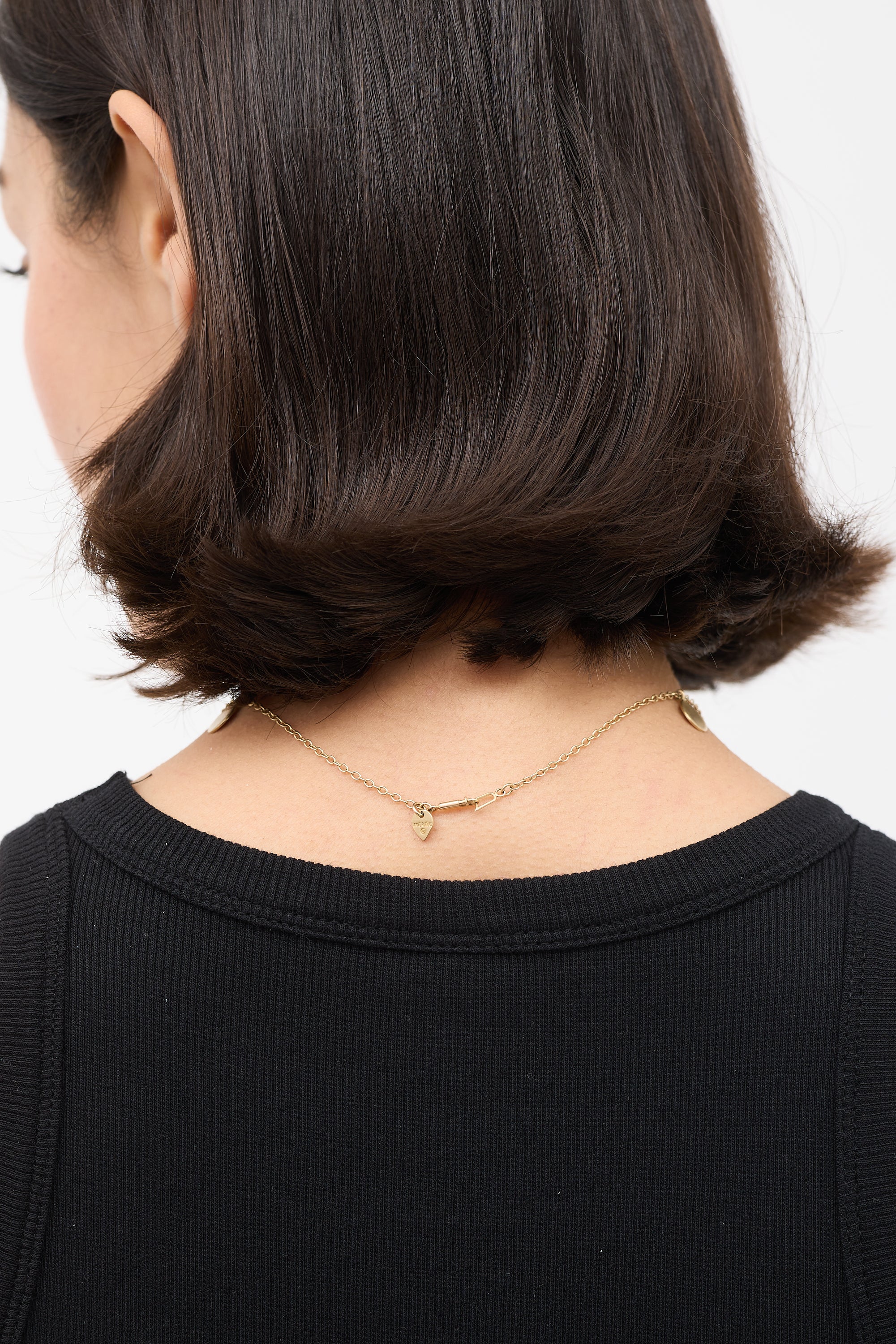 Me&Ro Gold Multi Discs Pendant Necklace
