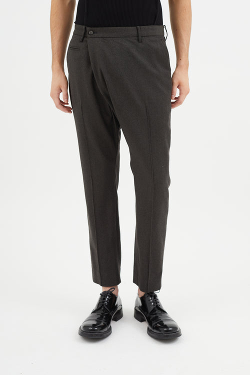 Maison Mihara Yasuhiro Wool Criss Cross Trouser