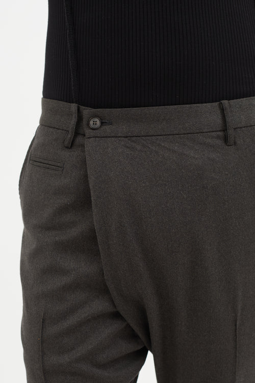 Maison Mihara Yasuhiro Wool Criss Cross Trouser