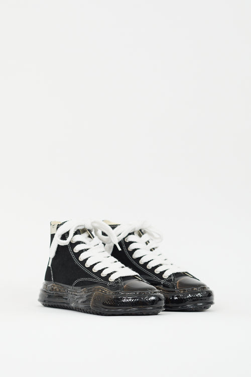 Maison Mihara Yasuhiro Canvas Sole Dip High Top Sneaker