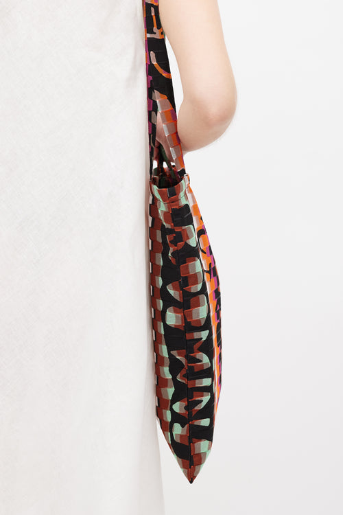 Missoni Black & Multicolour Mesh Patterned Tote Bag
