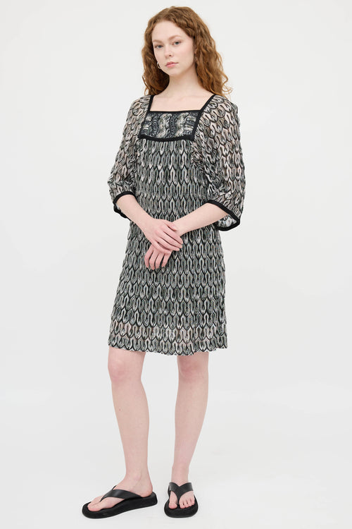 Missoni Sequin Wave Knit Dress