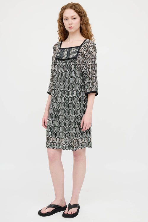 Missoni Sequin Wave Knit Dress