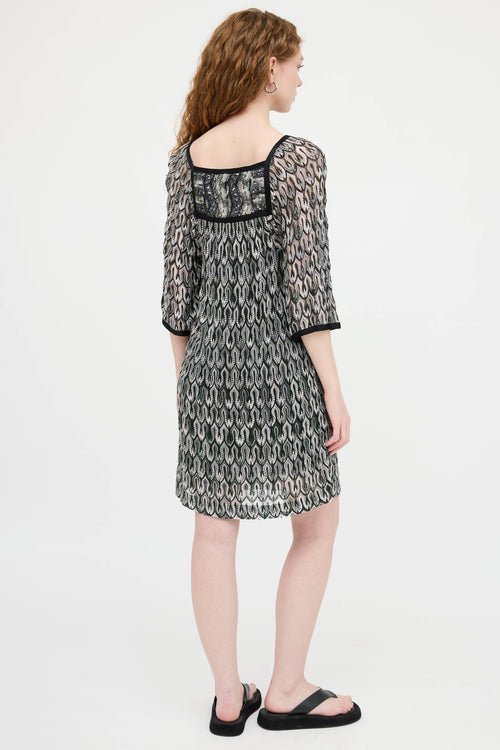 Missoni Sequin Wave Knit Dress