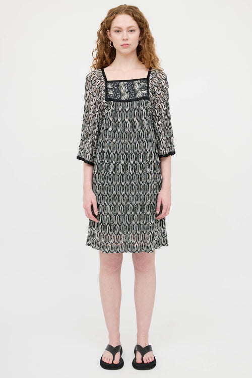 Missoni Sequin Wave Knit Dress