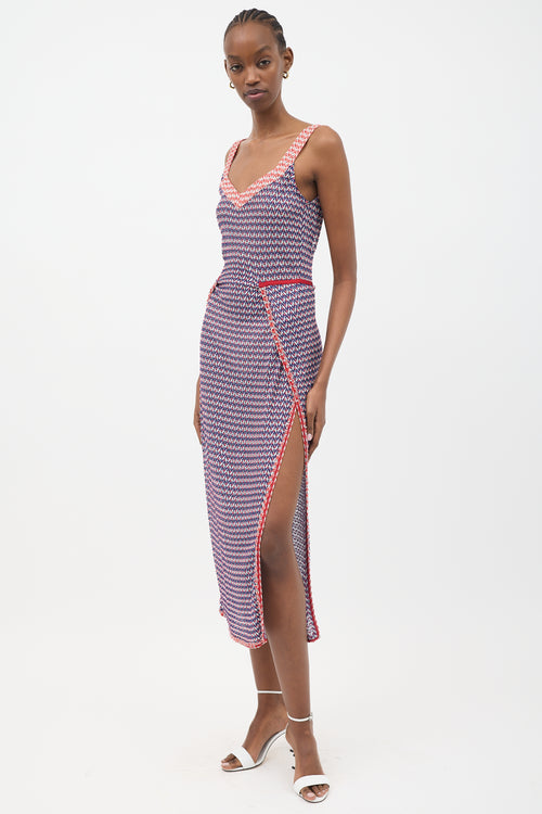 Missoni Dot Chevron Double Slit Dress