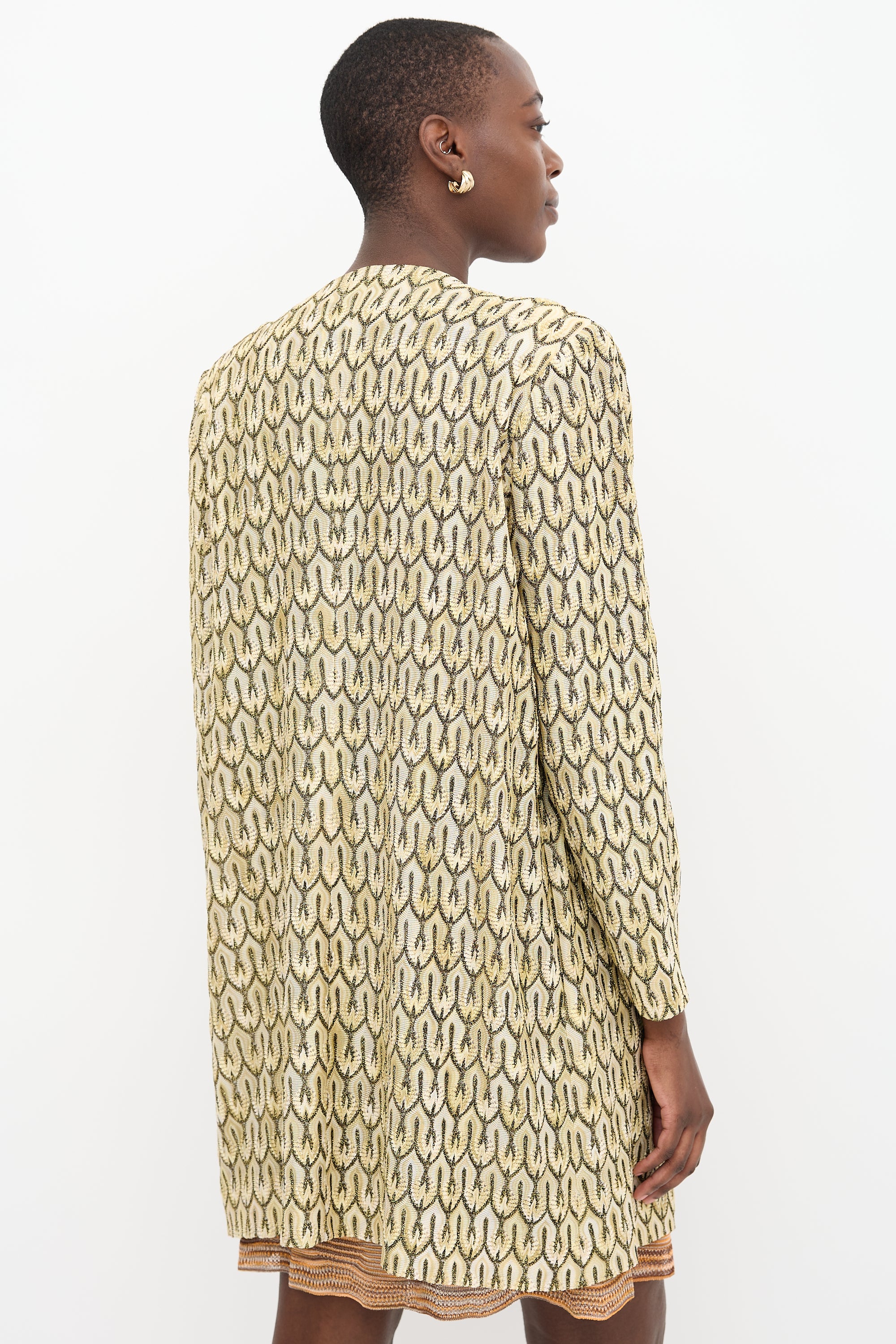 Missoni Metallic Patterned Coat