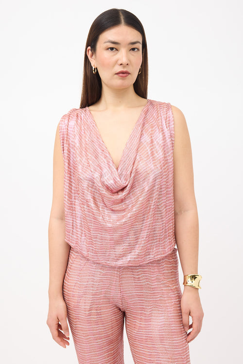 Missoni Metallic Striped Jumpsuit