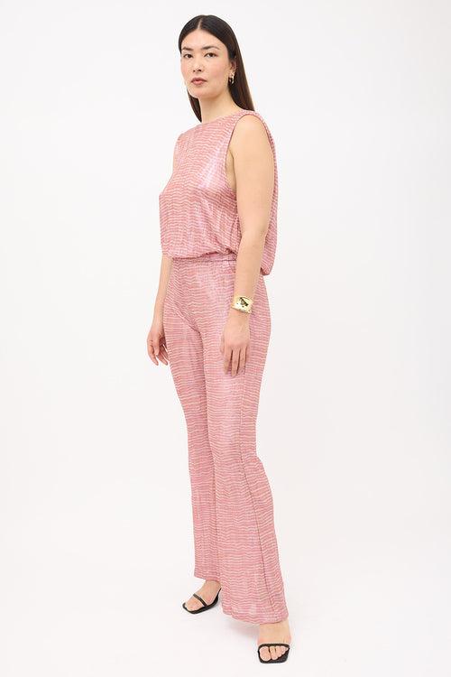 Missoni Metallic Striped Jumpsuit