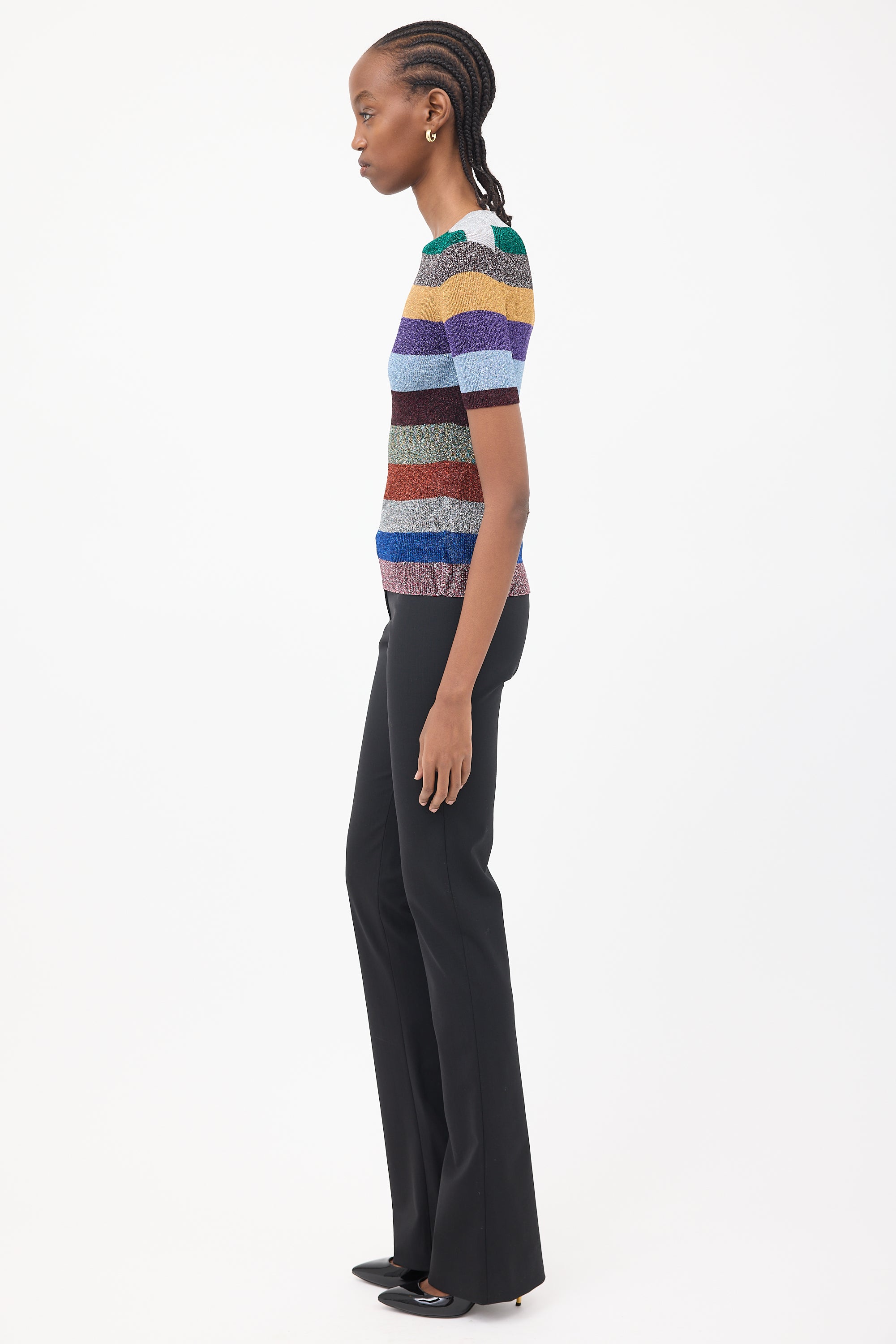 Missoni Multicolour Metallic Stripes Top