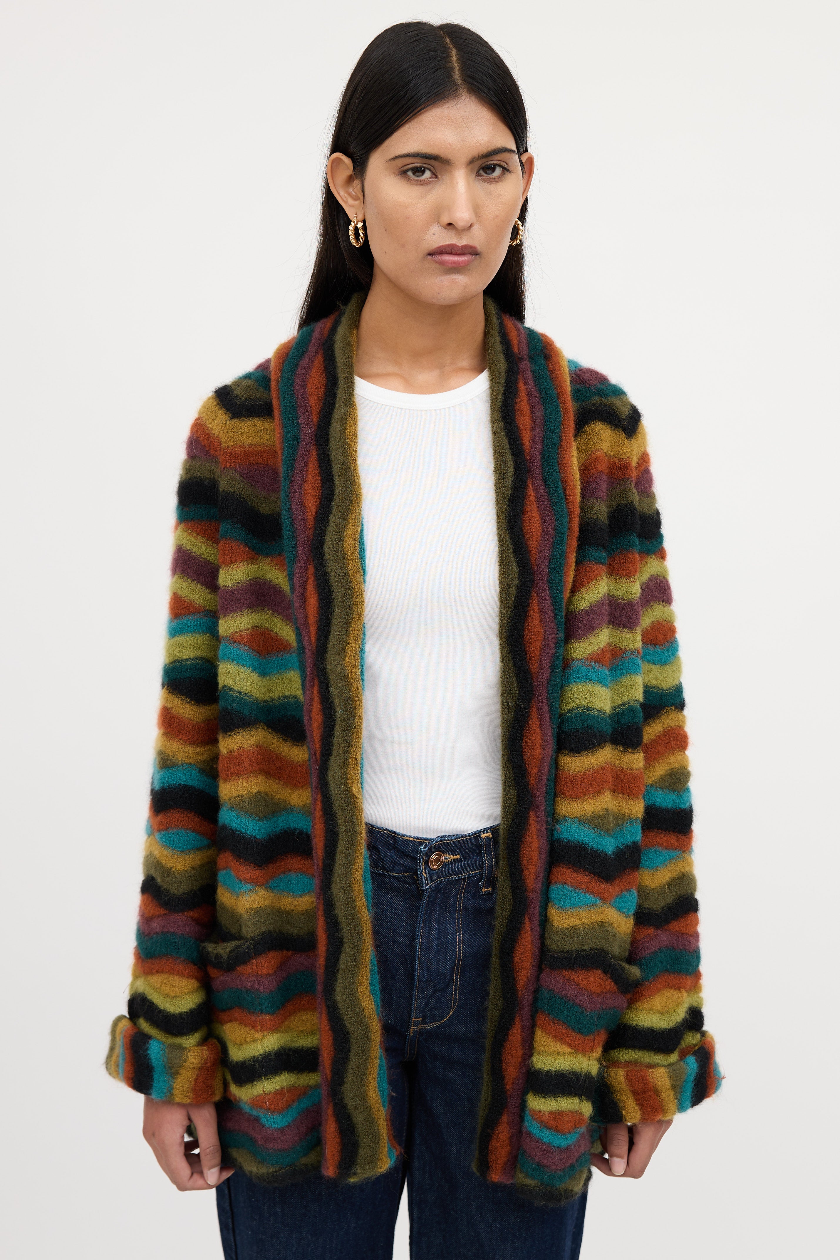 Missoni Mohair Striped Cardigan