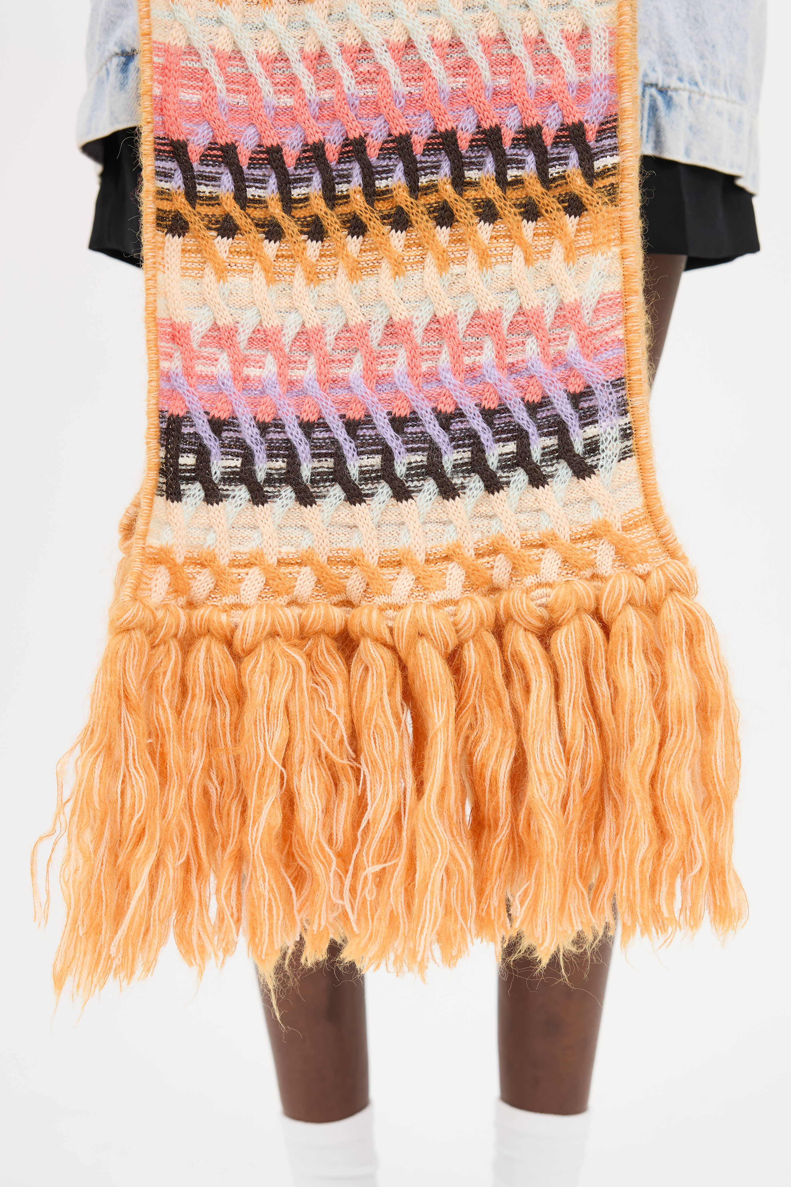 Missoni Mohair Knit Striped Scarf