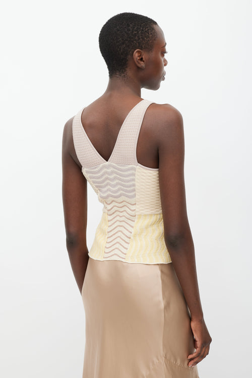 Missoni Purple & Multicolour Textured Knit Top