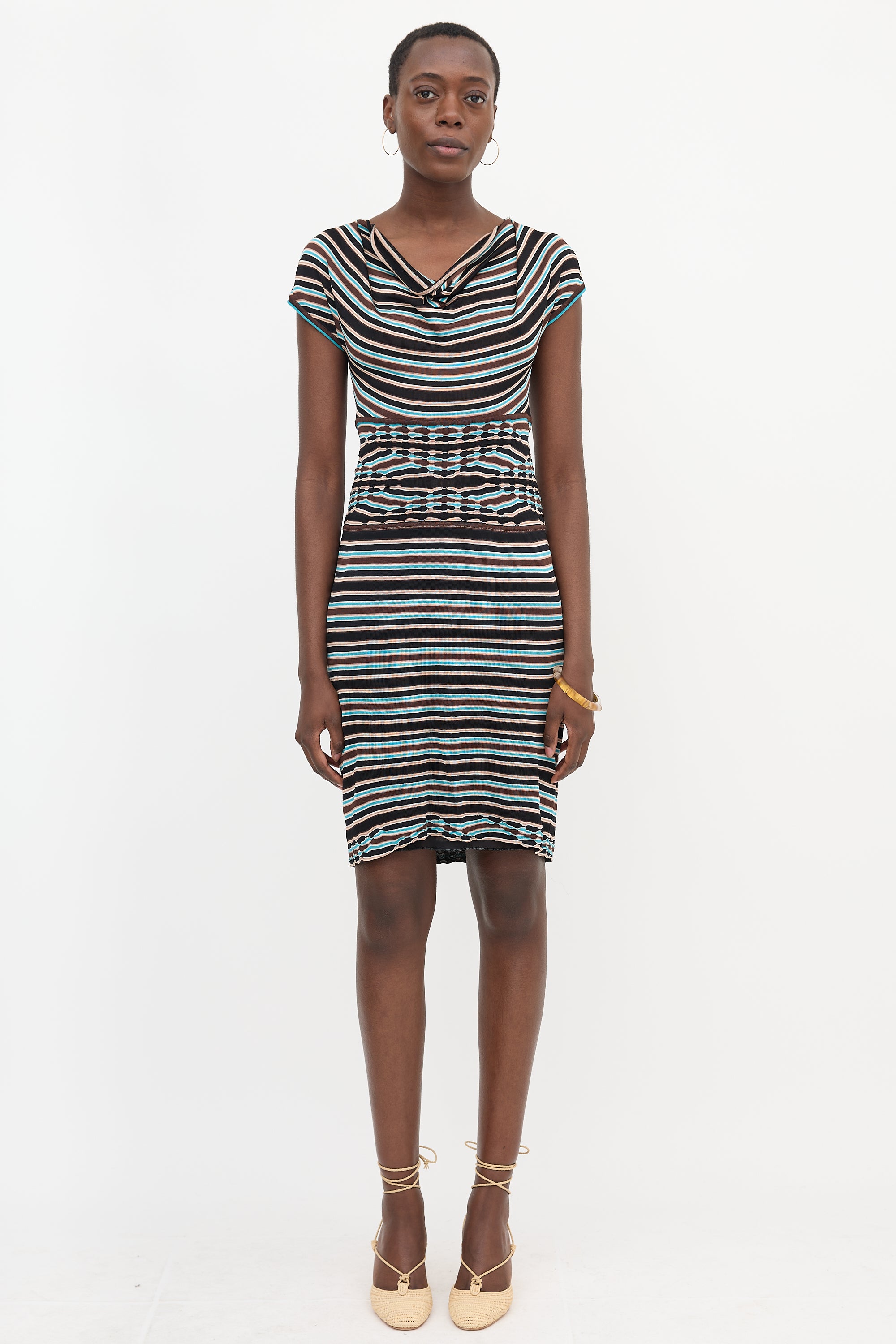 Missoni Silk Knit Striped Dress