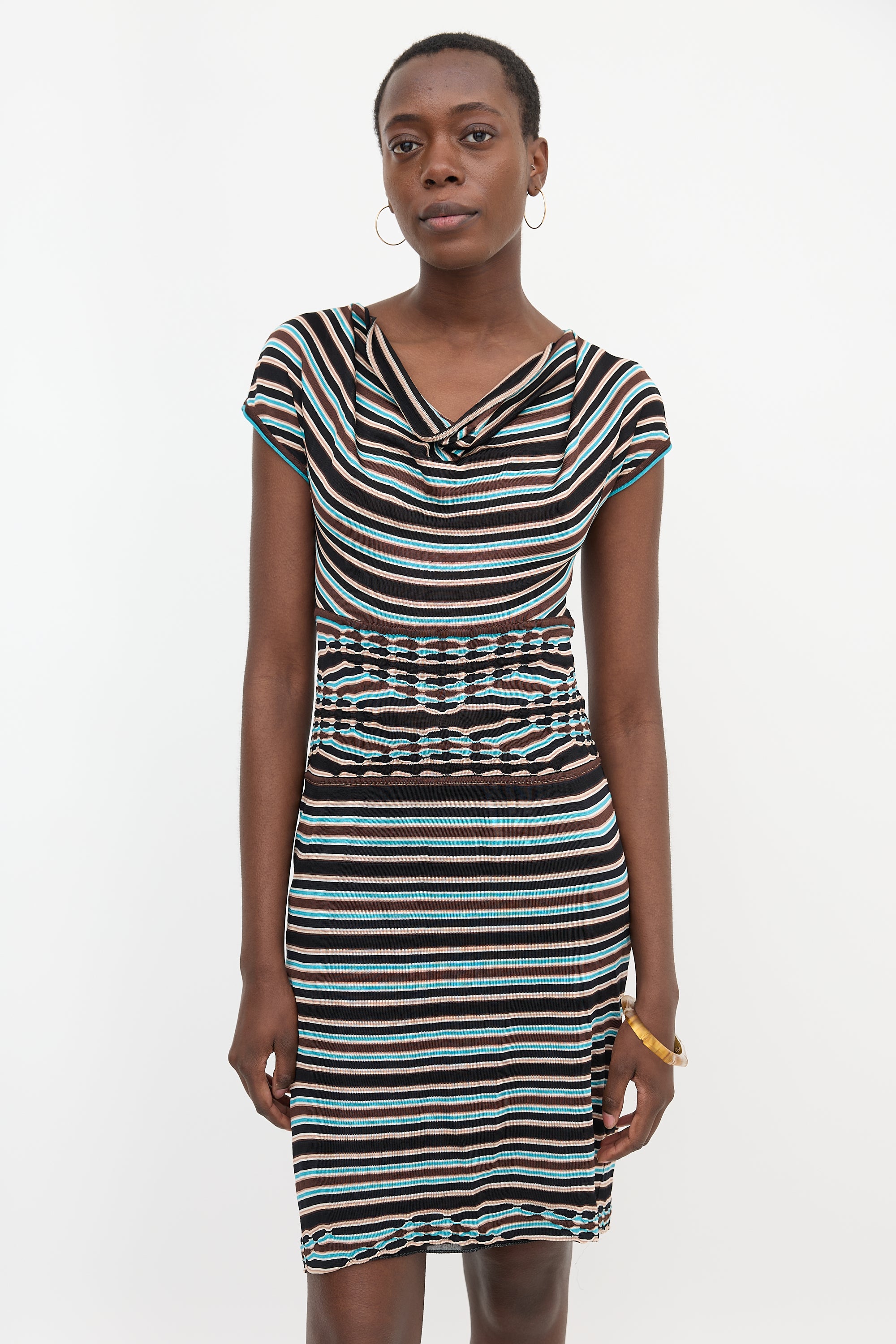 Missoni Silk Knit Striped Dress