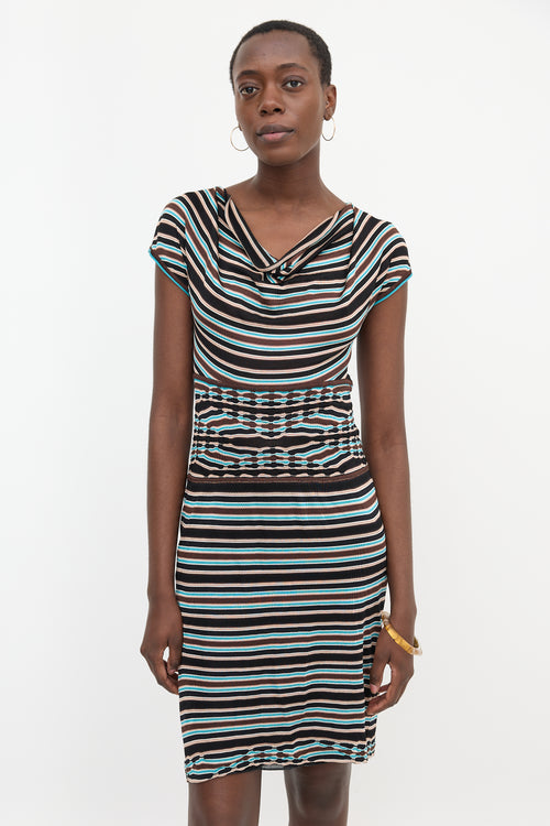 Missoni Silk Knit Striped Dress