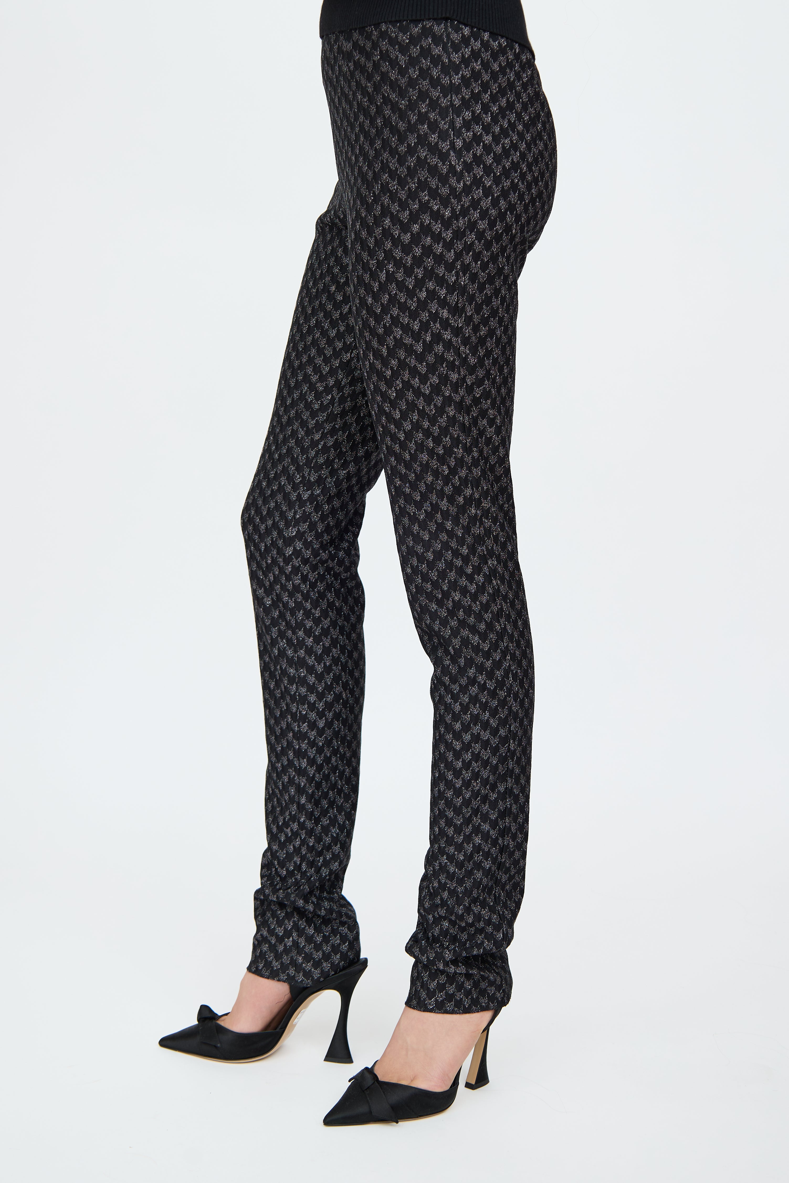 Missoni Black & Silver Knit Pant
