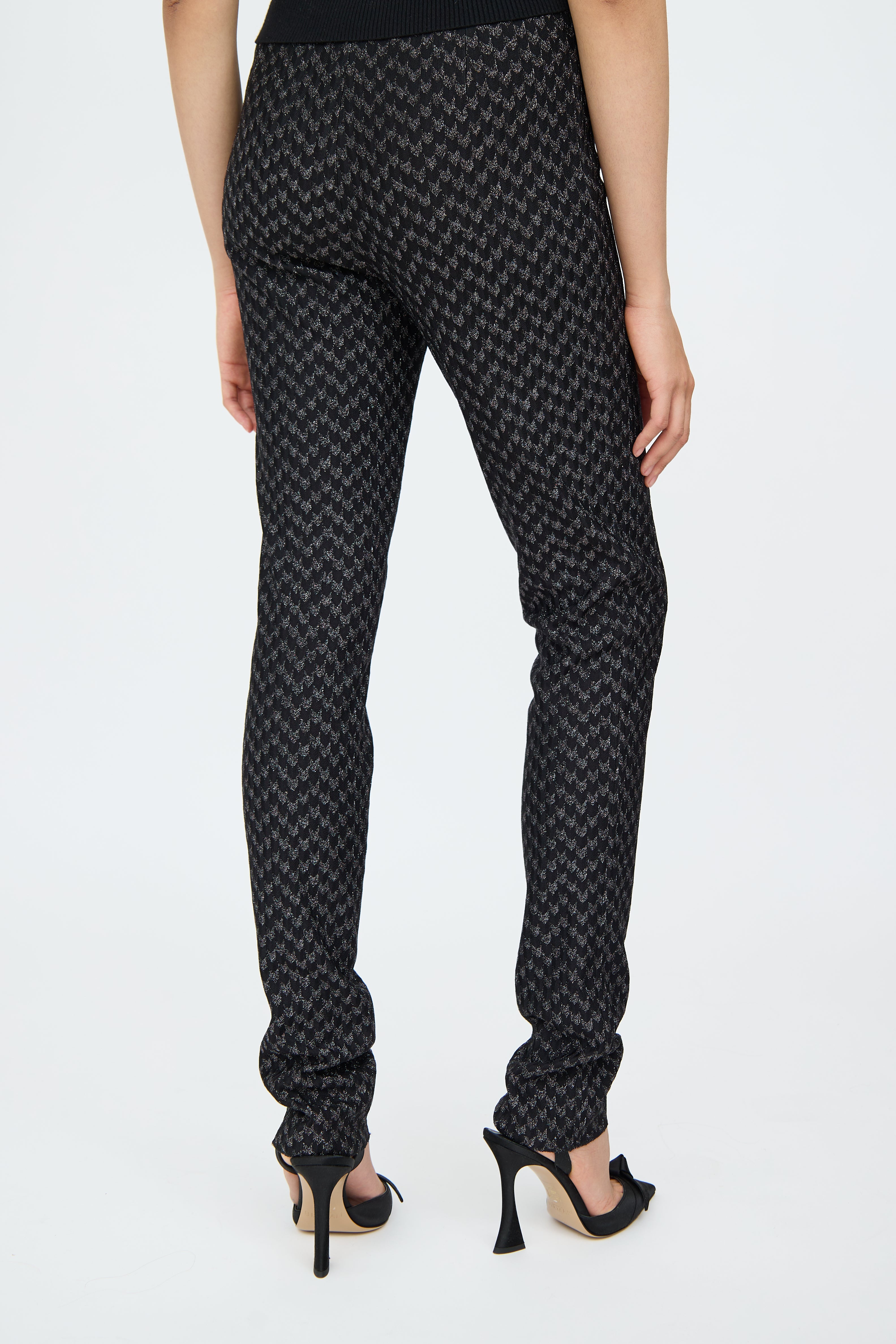 Missoni Black & Silver Knit Pant