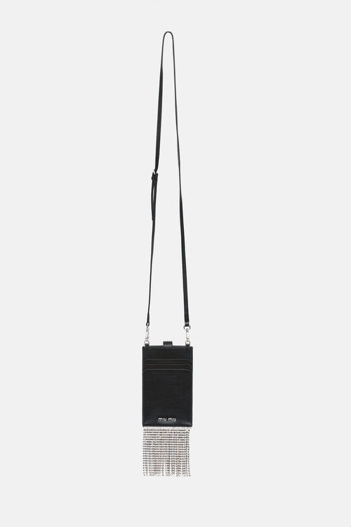 Miu Miu Crystal Fringe Crossbody Pouch