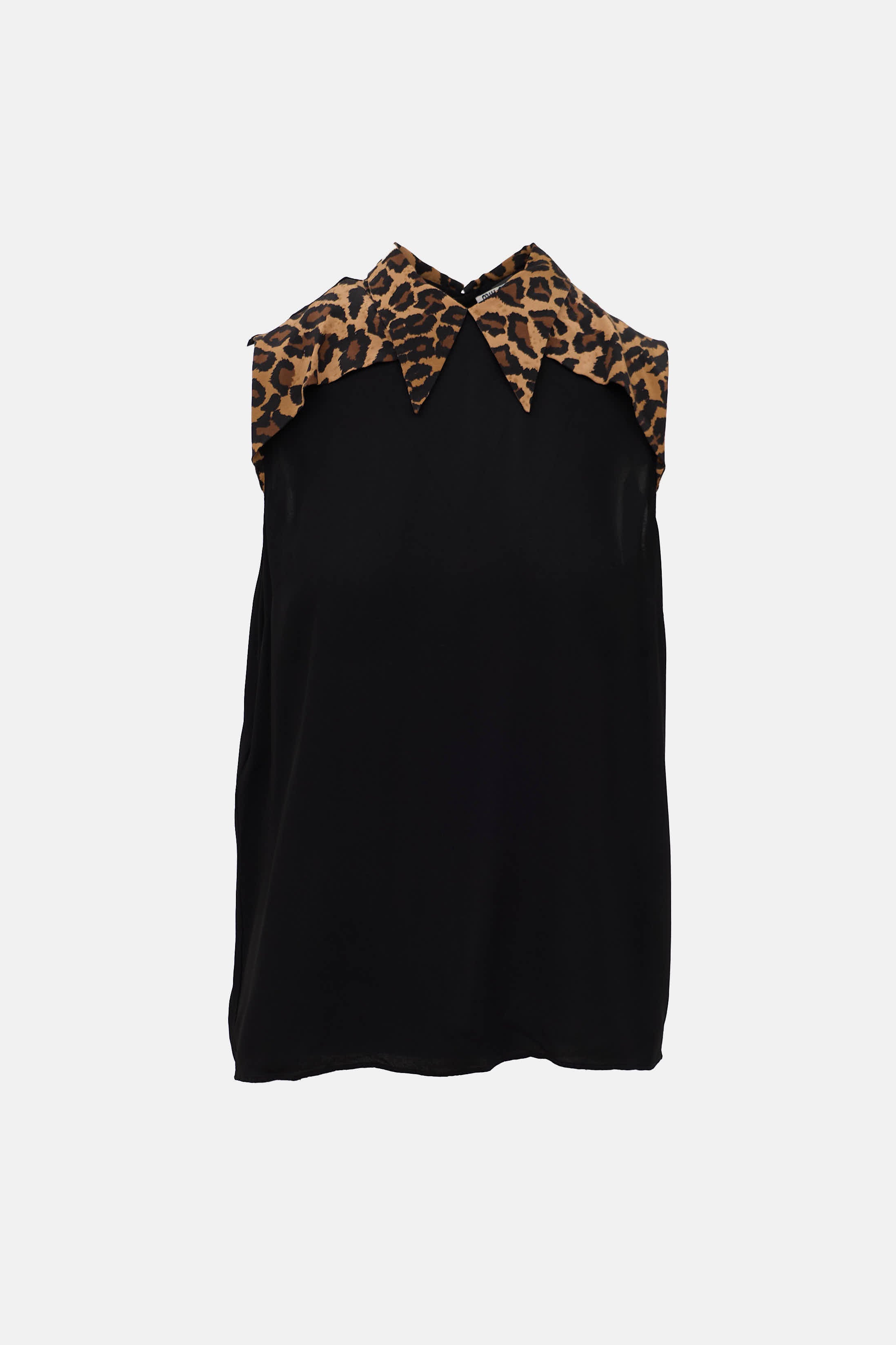 2018 Printed Collar Top