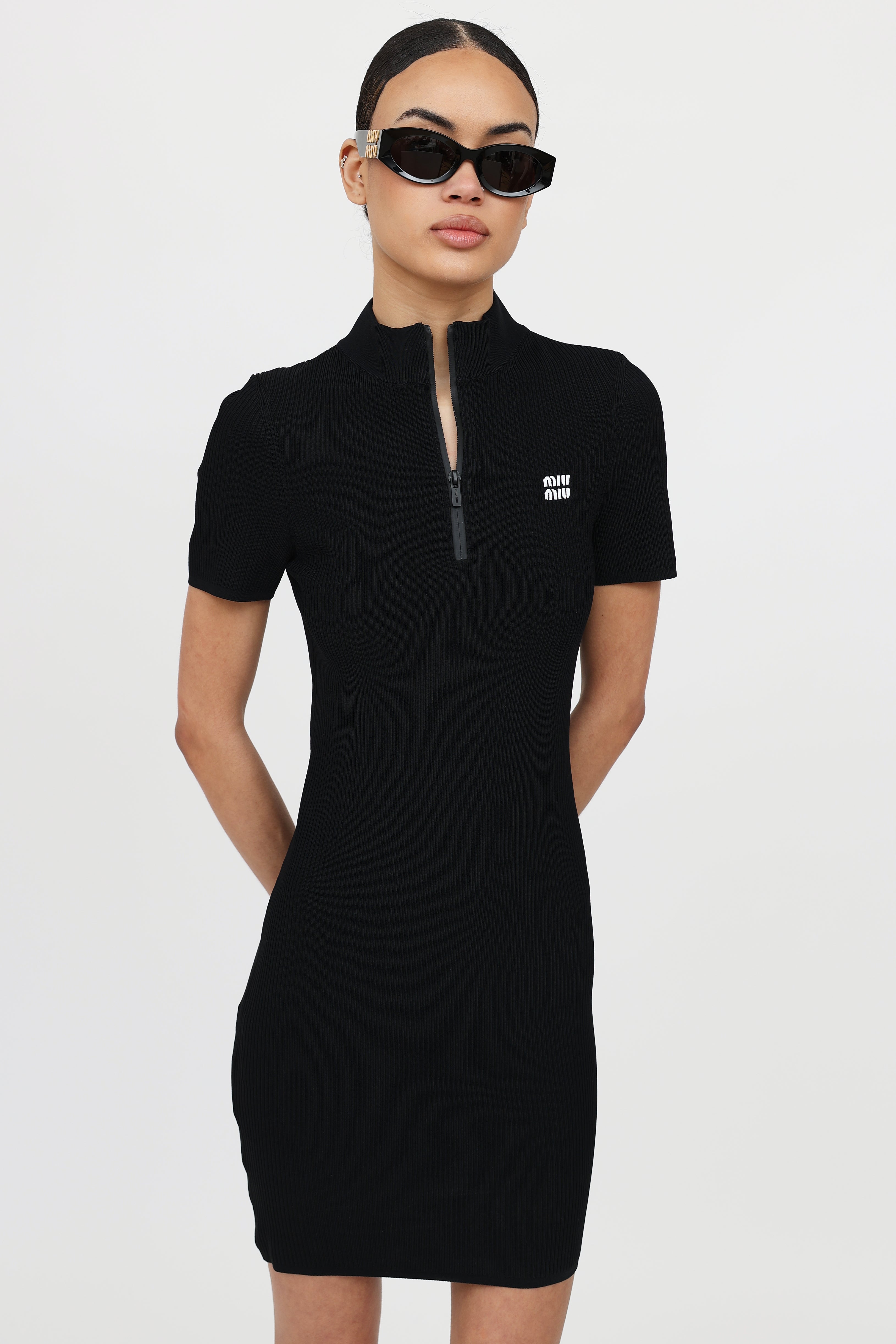 Miu Miu 2024 Ribbed Mini Dress