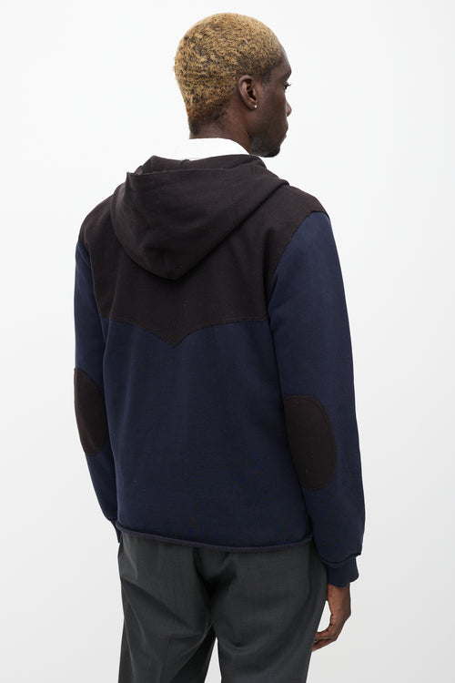 Miu Miu Black & Navy Zip Hoodie