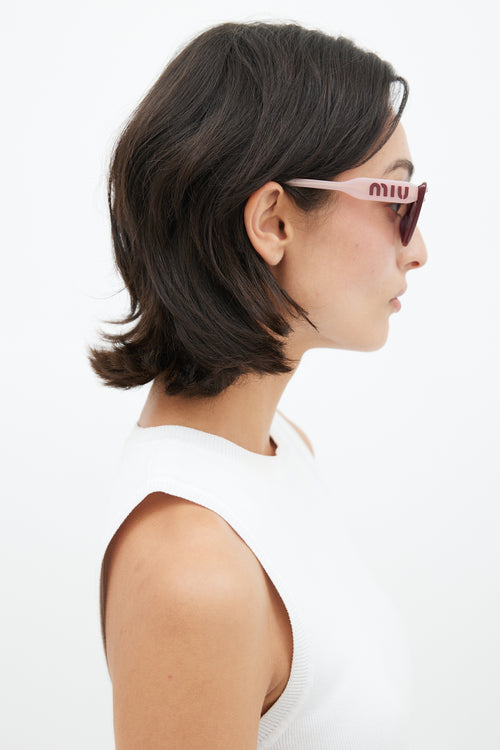 Miu Miu Burgundy & Pink SMU05T Sunglasses