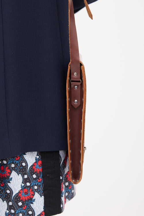 Miu Miu Leather Officer Crossbody Bag
