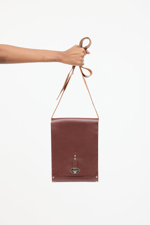 Miu Miu Leather Officer Crossbody Bag