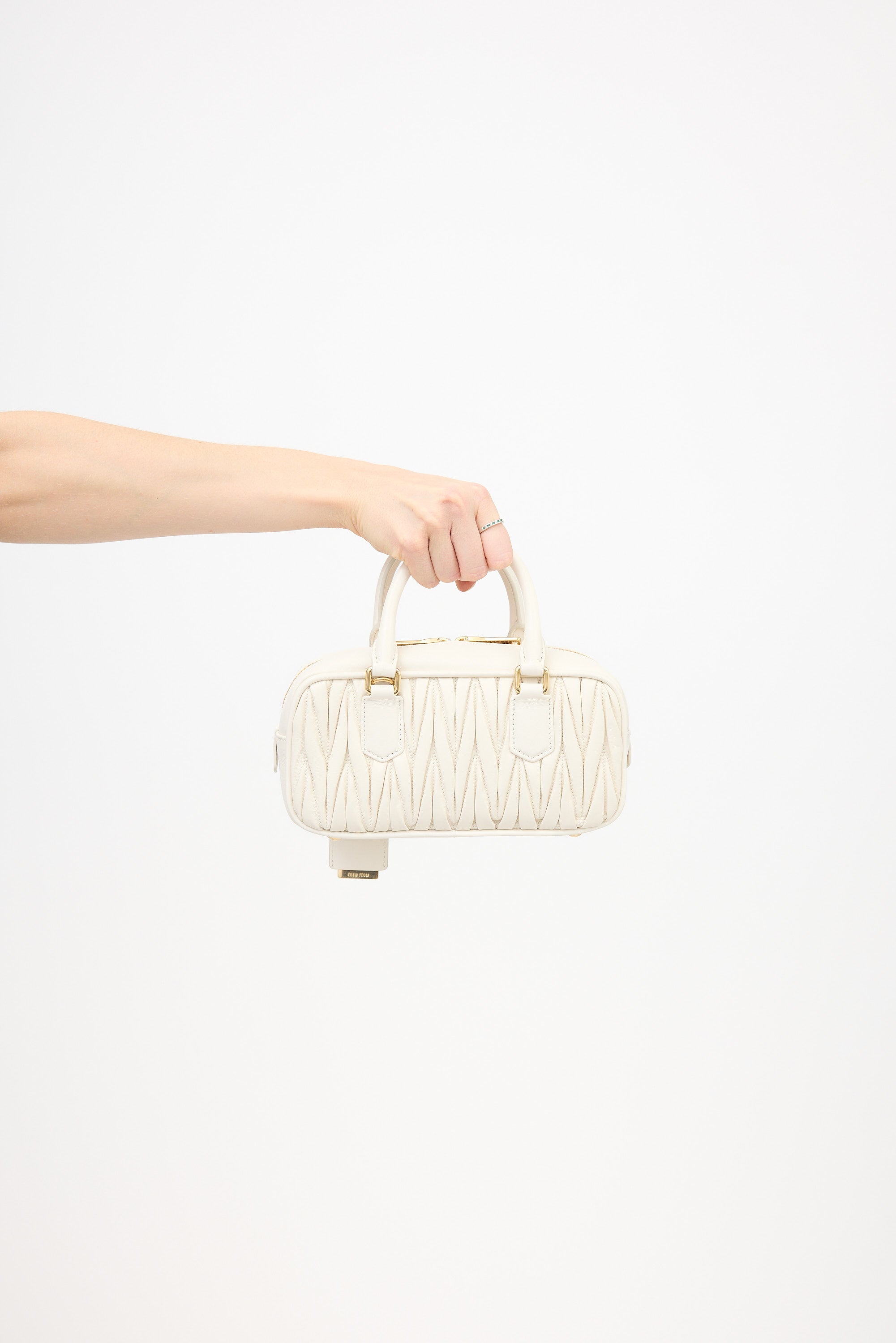 Miu Miu Matelasse Leather Arcadie Bag