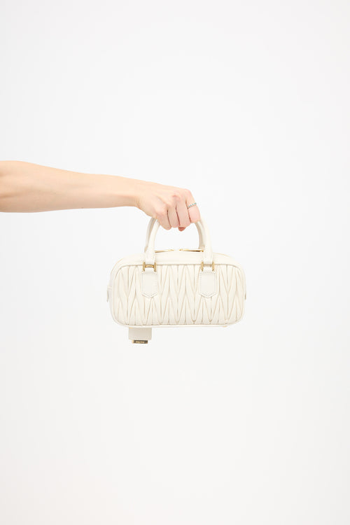Miu Miu Matelasse Leather Arcadie Bag