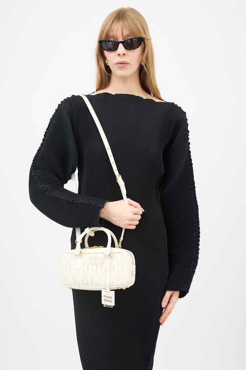 Miu Miu Matelasse Leather Arcadie Bag