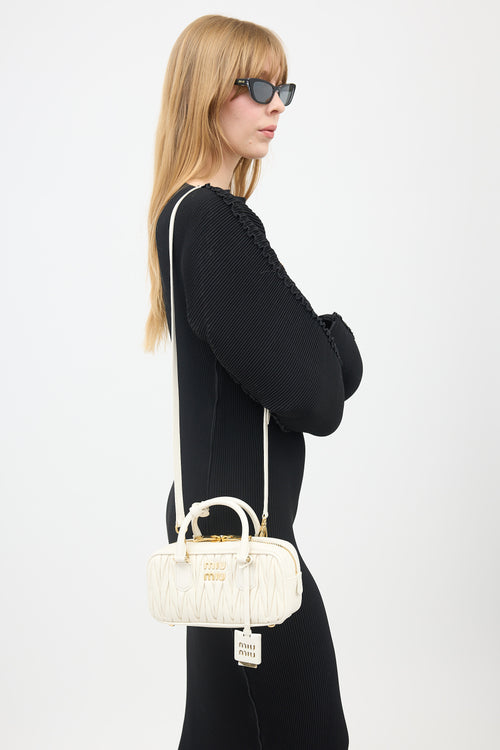 Miu Miu Matelasse Leather Arcadie Bag