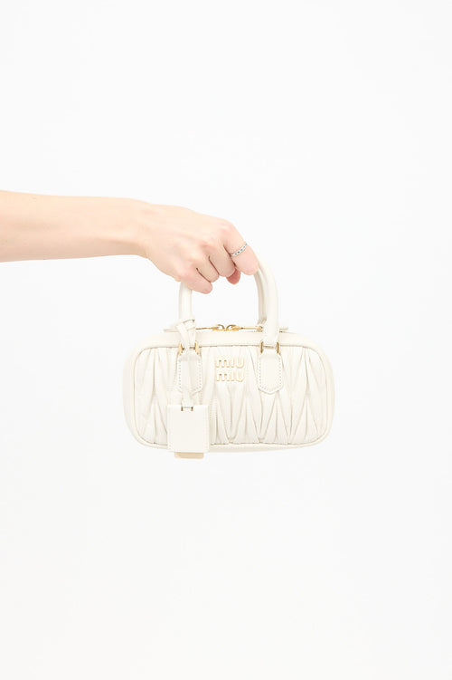 Matelasse Leather Mini Arcadie Bag