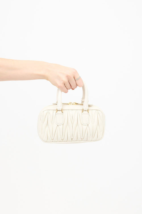 Miu Miu Matelasse Leather Mini Arcadie Bag